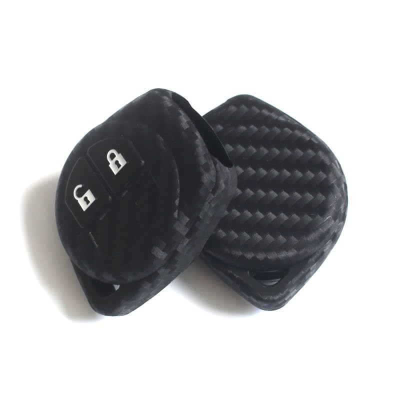FRACTAL CREATION Suzuki Key Case, Key Cover, 2 Buttons, Silicone, Full Protection, Compatible with