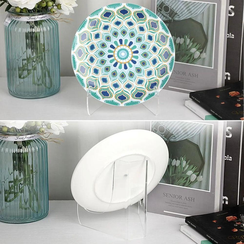 Acrylic Flat Plate Stand 60-Degree Angle Book Stand Easel Stand Display Easel Stand  Displaying