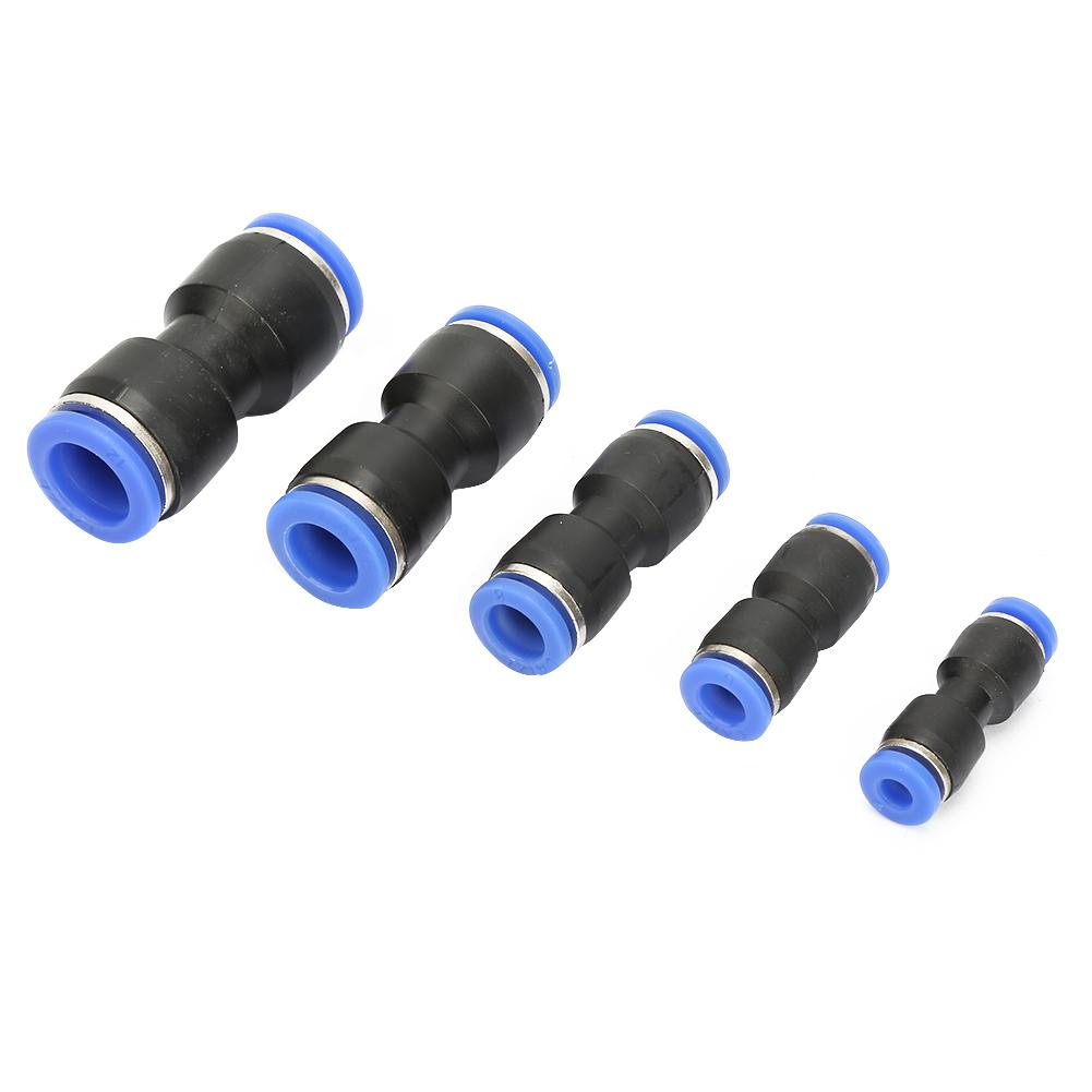 

50Pcs PU 4 PU 6 PU 8 PU 10 PU 12 Plastic Straight Pneumatic Connector Air Quick Fittings