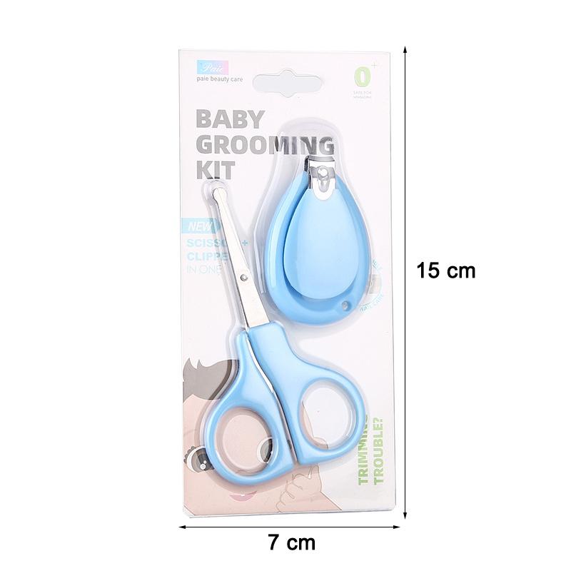 Baby Nail Clipper Set, Plastic and Stainless Steel, 2 Colors