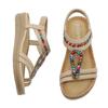 New Water Diamond Sandals Casual Thick-soled Large-sized Flat Shoes