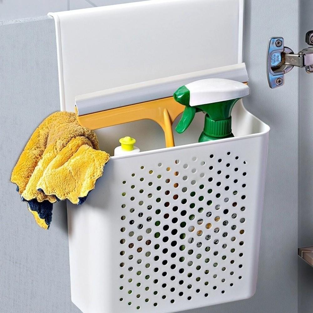 No-Drilling Cabinet Door Storage Shelf Wall Mounted Side Hanging Basket  Ktichen