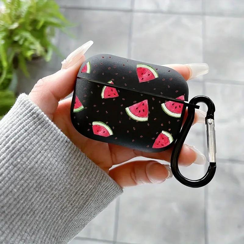 Black Full Screen Watermelon Suitable for AirPods 1/1st Generation Protective Case Apple Pro/1 Wireless Bluetooth Headset Case