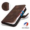 For iPhone 15 Plus/14 Plus Wallet Case Double Folded Edge Skin Touch PU Leather Flip Phone Cover