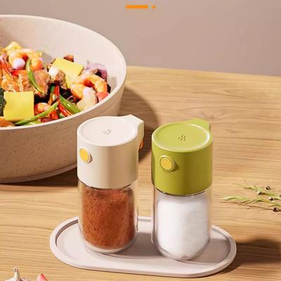 GIANXI Pressure Orifice Quantitative Control Salt Bottle Seal Kitchen Household Seasoning Bottle Seasoning Pot Sprinkle Salt