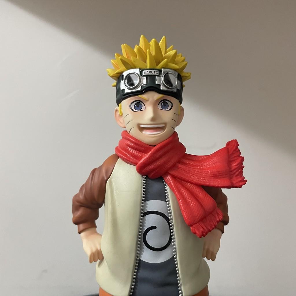 Figura de PVC Uzumaki Naruto Com Cabeça Dupla Intercambiável Para Colecionadores e Fãs de Anime