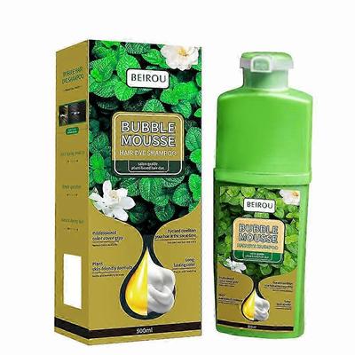 1-3X 500ml Υγιεινή Φυτική Βαφή Μαλλιών Οικιακή Βαφή Μαλλιών με Αφρό Φυσαλίδων