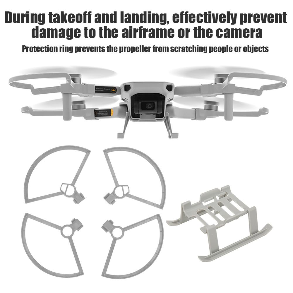 RC Extended Height Stand Propeller Protection Ring Set Fit for DJI Mavic Mini(Grey )