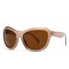 New European American Futuristic Polygonal Wrapped Sunglasses Trend Lh180 Stylish Cross Border Design