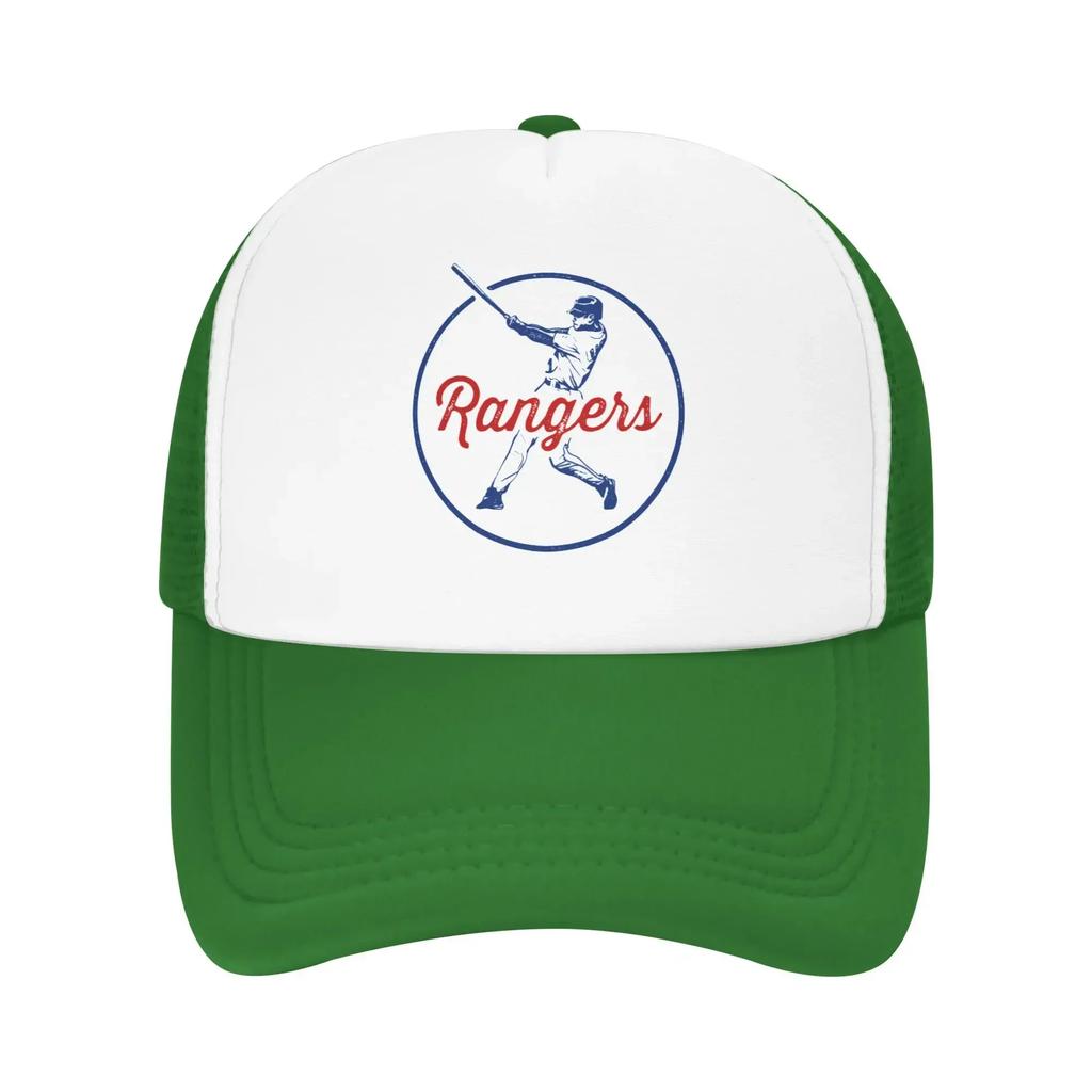 Vintage Rangers Hrající na Texas State Pool Party Síťované Baseballové Čepice Pánské Unisex Dámské Plážové Ochranné Čepice Hip Hop Trucker Čepice