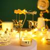 1pc Metall Heißer Rotierenden Kerzenhalter Weihnachten Rotierenden Kerzenhalter Dinner-Party Hochzeit Party Kerzenhalter Dekoration Geschenk
