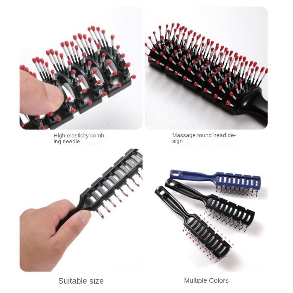 Professional Detangling Vent Brush Anti-static Massage Ribs Hair Comb Curling Hairbrush  Salon