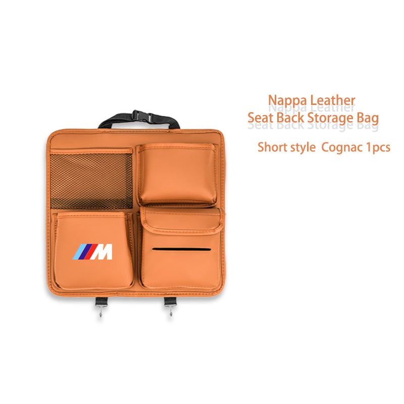 Car Multi-Pocket Hanging Back Seat Storage Bag Anti Kick Pad Accessorty For BMW E30 E34 E36 E39 E46 E52 E53 E60 E61 E62 E70 E71