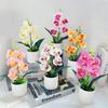 Artificial Flower Plants Potted Fake Plant Ornament Artificial Phalaenopsis Decorations Desk Accessories Room Decor Home Decor