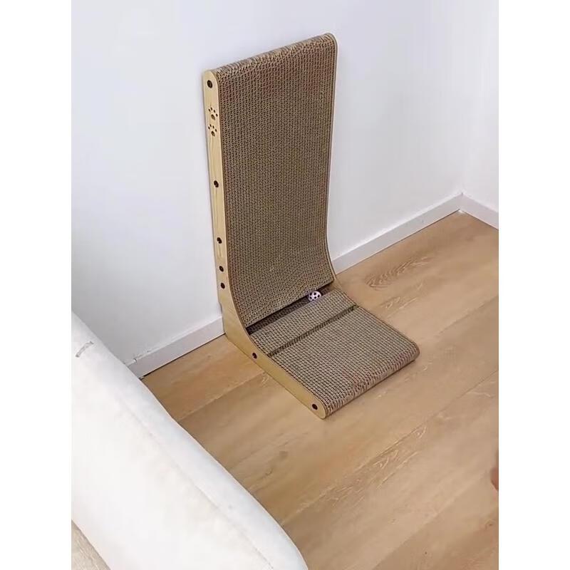 JINGRUIXIANG Vertikální L-tvarovaný škrabací sloup pro kočky