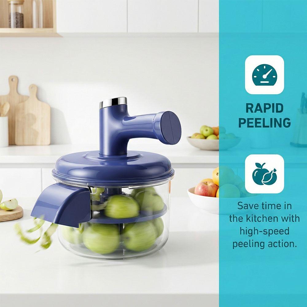 Automatic Electric Garlic Peeler One-Touch Egg Beater Multifunctional Fruit Peeler Machine  Peach