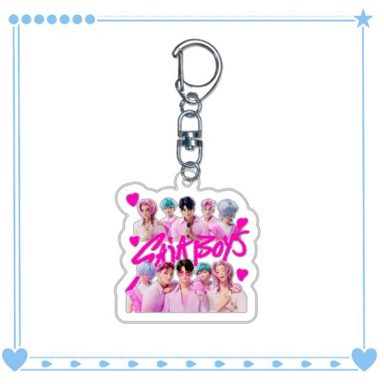 Witch Hunter Keychain Acrylic Anime Pendant Holder Vivid Character Expression Keychain Bag Accessory