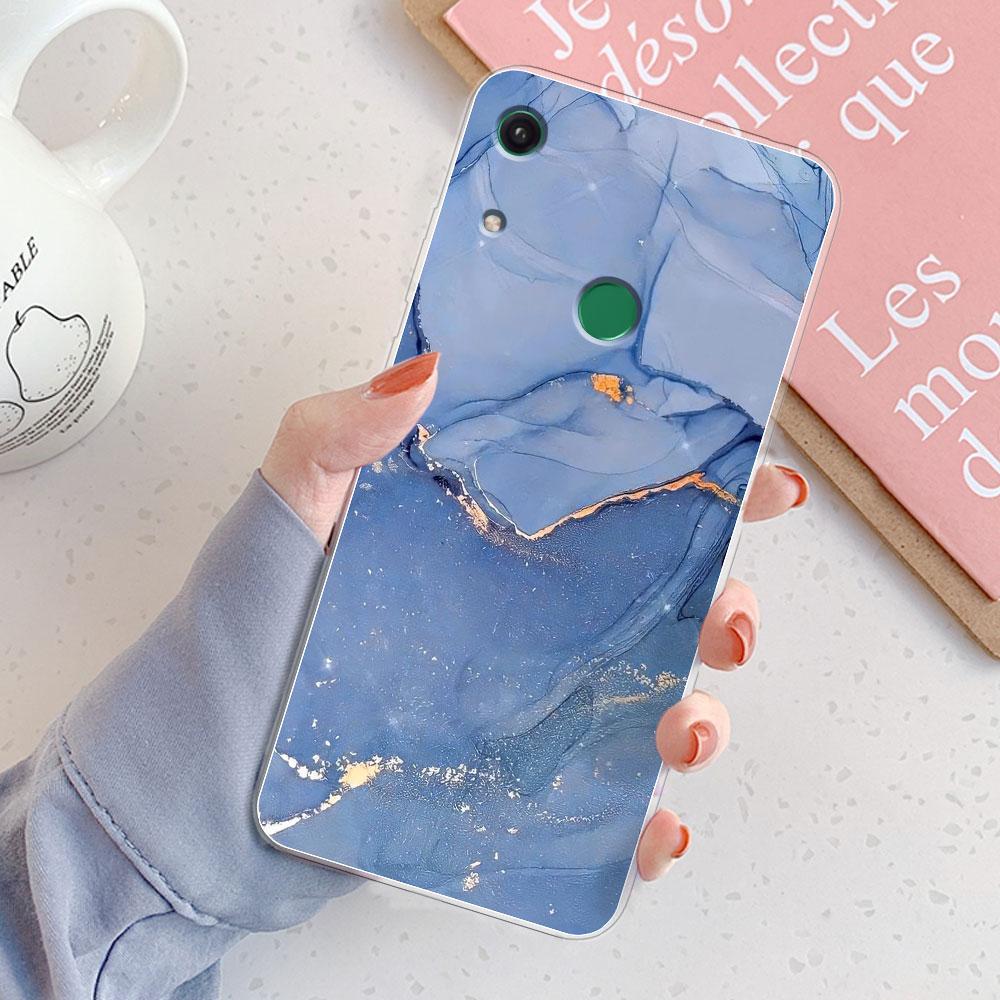 For Honor 8A Case Cover Honor 8A Pro Chic Girl Marble Silicone Clear Phone Cases for Honor 8A JAT-LX1 8 A Honor 8A Prime Bumper
