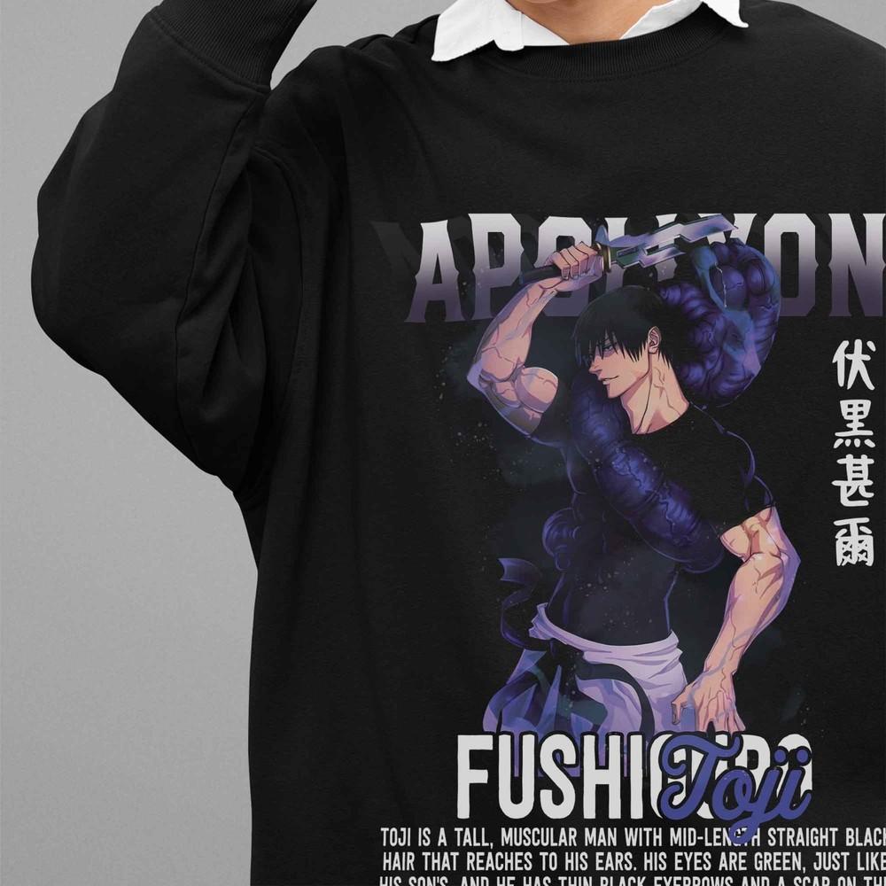 

Jujutsu Kaisen Sweatshirt Toji Fushiguro Sweater JJK Anime Pullover Megumi Gojo 4XL