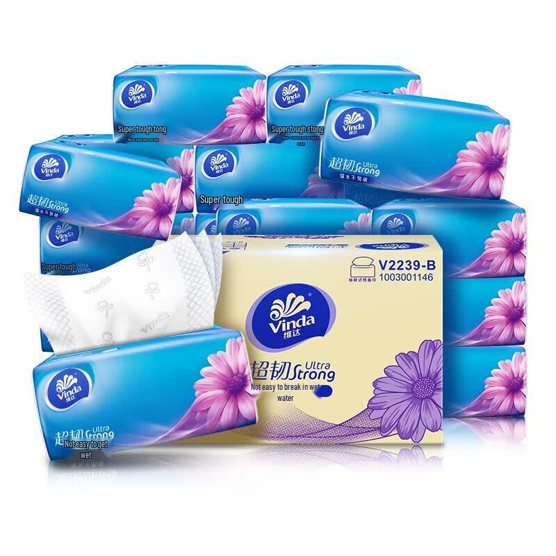 Vinda Ultra Strong 3-Ply Soft Pack Tissues, 24-Pack