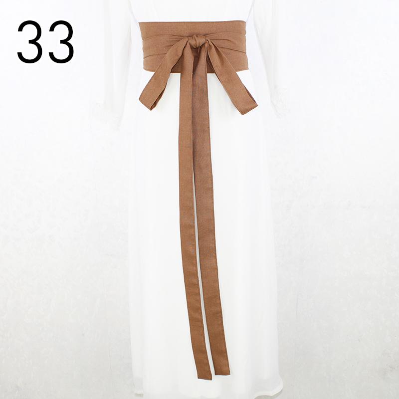 360cm Traditional Chinese Hanfu Waist Belt Cotton Linen Long Silk Sash Antique Elegant Solid Color Dress Decor for Women