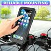 Bicycle Mobile Stand Bicycle Mobile Stand Waterproof 360° Swivel Adjustable Universal GPS Holder for Cellphones