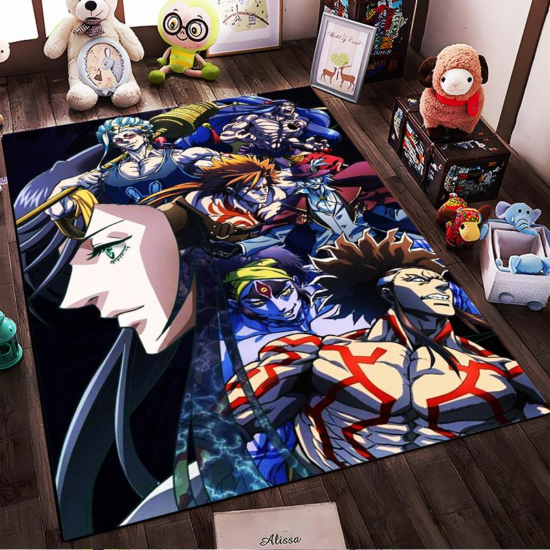 "Anime Style Carpet with Bold Characters and Vibrant Colors Design" Suitable for use as an anti-slip for living room bedroom sofas