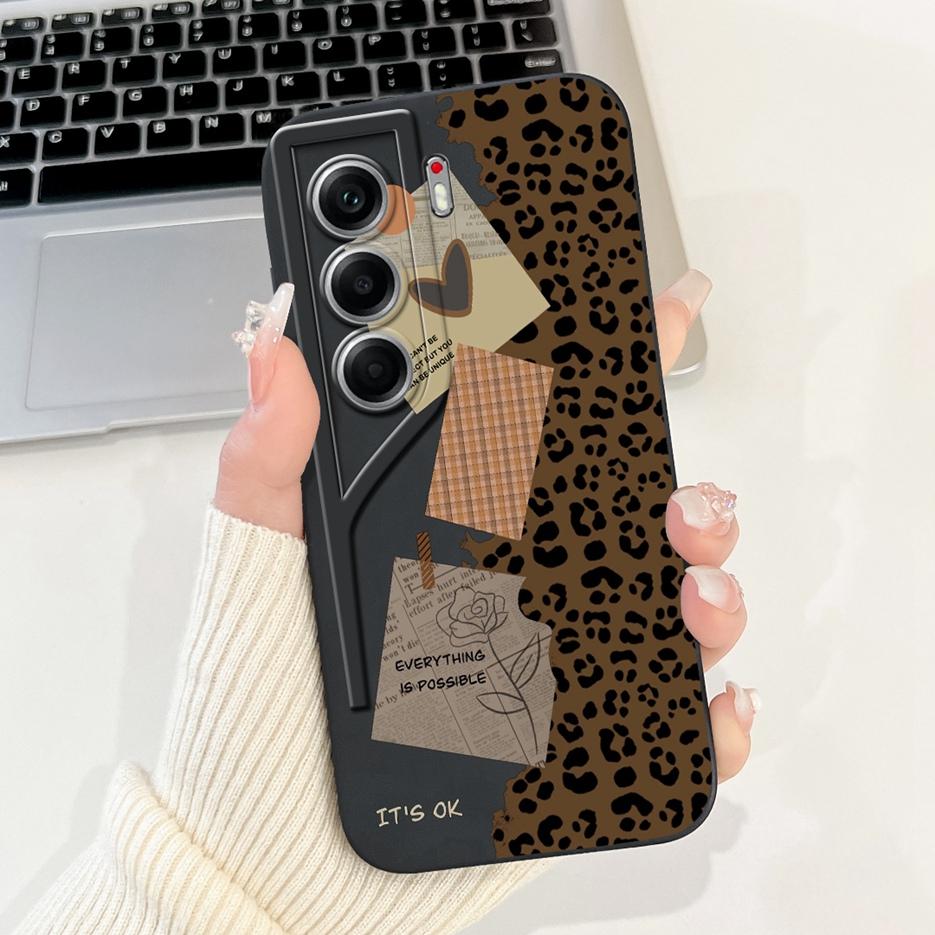 For Tecno Camon 40 Pro 4G Case CM6 Luxury Art Painted Cover Shockproof Phone Case For Tecno Camon40 Camon 40 Pro CM7 Soft Fundas