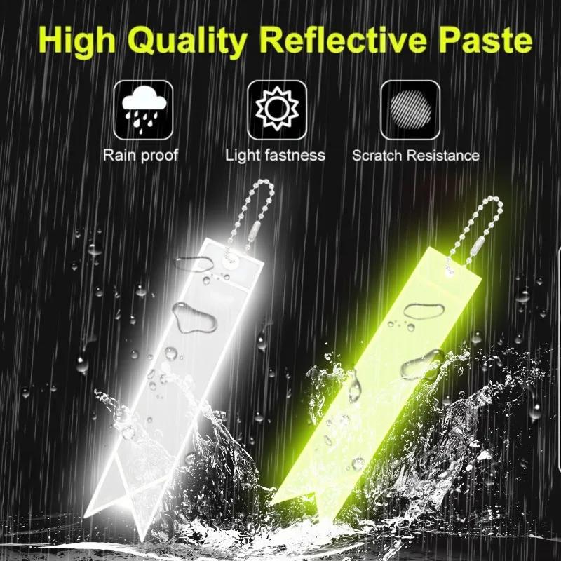 40~2pcs Motorcycle Safety Reflector Pendant Night Riding Warning Gear High Vis Tag for Jacket Backpack Scooter Bikes Accessories