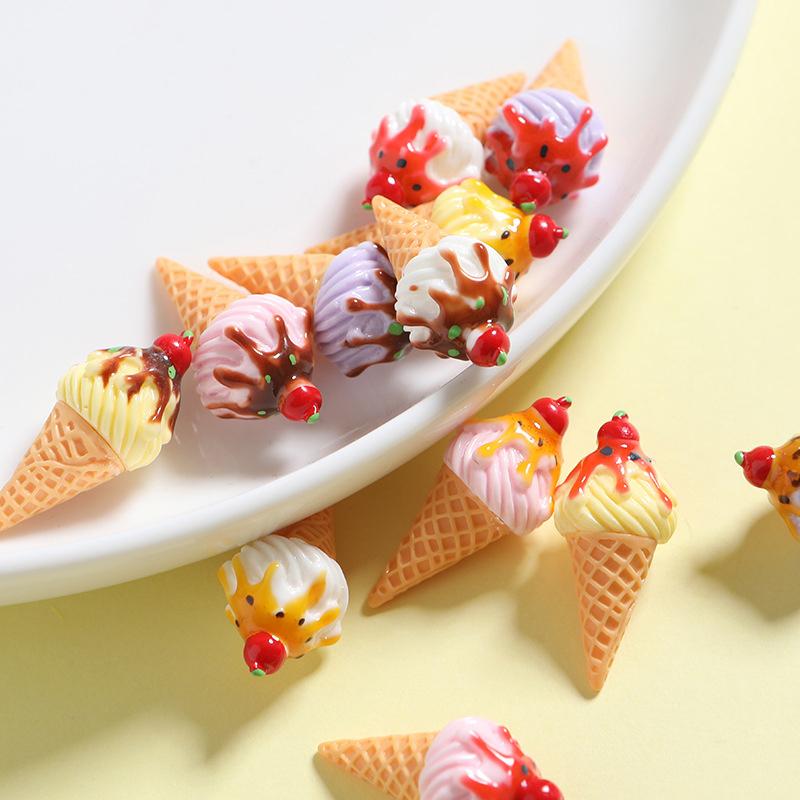 Miniature Ice Cream Stand Ice Cream Cone Holder Model Decor Toy Dollhouse Accessories