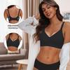 Plus Size Seamless Front Buckle Maternity Bra with Jelly Glue Support and Wire-Free Beautiful Back