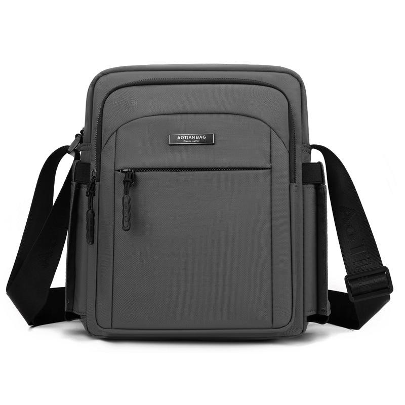 

Мужская многофункциональная сумка через плечо, сумка через плечо, сумка Oxford серый