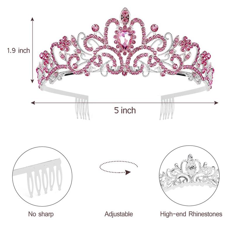 Good-Birthday Girl Tiara Crown Princess Crown With Birthday Sash For Women Happy Birthday Party Supplies