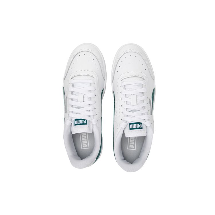 Puma Court Guard White Varsity Green Unisex Sneakers Platinum-Grey 386084-05