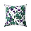 Modern Decorative Leaf Print Pillow Case Home Sofa Zippered Throw Cushion Cover