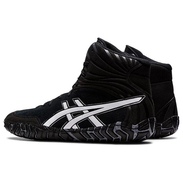 ASICS Aggressor 5 Black White Professional Wrestling Training Shoes 1081A048-001