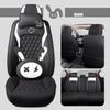 Cartoon Faux Leather Car Seat Covers for SUV Pick-up Truck Sedan Universal Breathable Anti-Slip Driver Seat Cushion  (Full Seat)