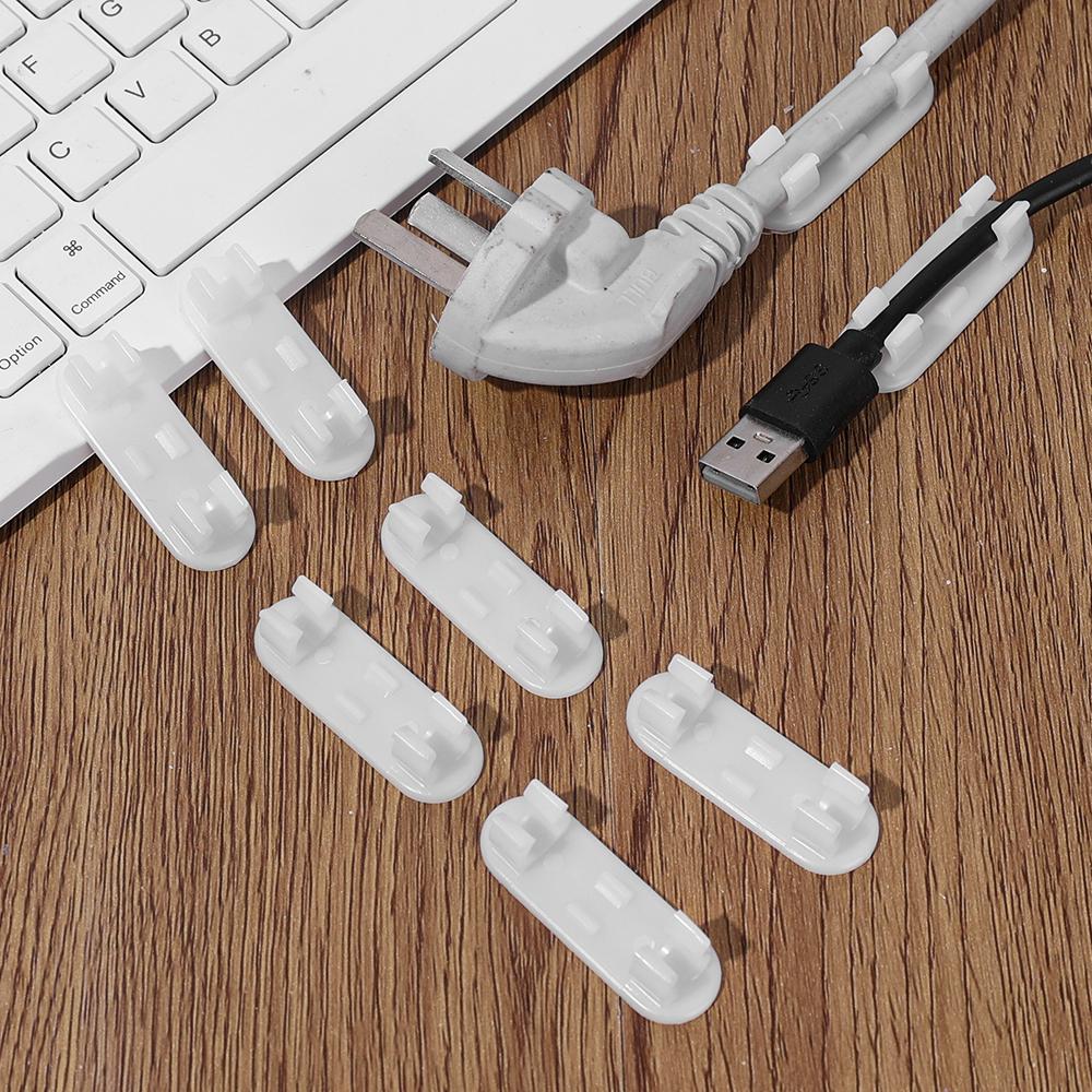 30/20/1pcs Cable Winder Organizer Desktop USB Cable Clips for Headphone Mouse USB Charging Wire Cord Tidy Management Home Office