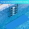 60/90x23cm Non-slip Pool Ladder Mat Protective Ladder Mat Folding Swimming Pool Step Pad Cushion for Home Kitchen Bathroom Pads