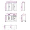 Kitchen Unit KALMAR 4 Pcs Concrete Grey Engineered Wood