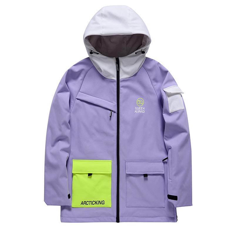 Costum de schi cald și rezistent la vânt pentru bărbați și femei - Jachetă snowboard stil coreean