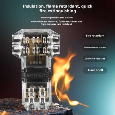 10/20 Stück Niederspannungs-Drahtverbinder 3-Wege 2-Pin T-Tap Drahtverbinder Lötlos Kein Abisolieren LED-Streifen 20-24 AWG Drahtverbinder