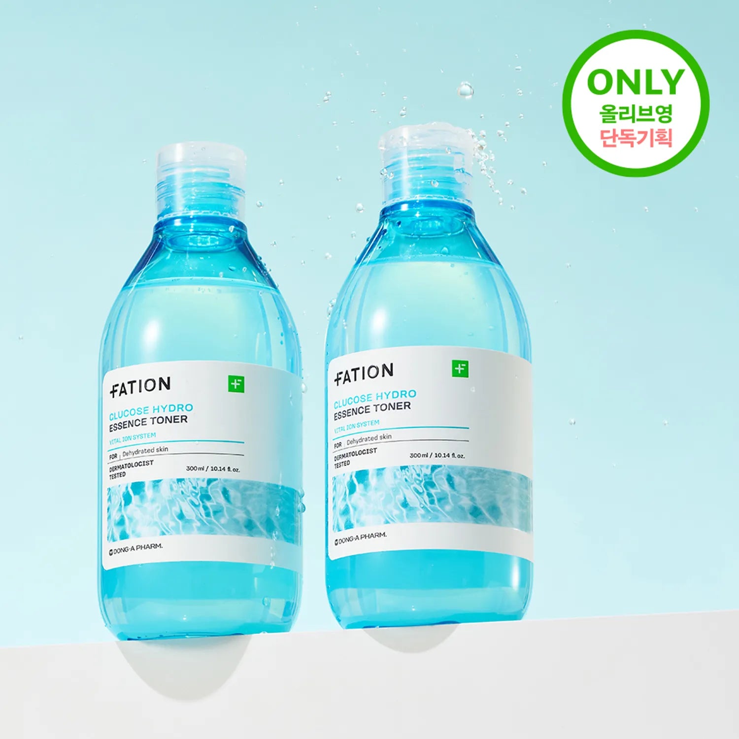 FATION Glucose Hydro Essence Toner 300ml Double Pack (+300ml) 300ml