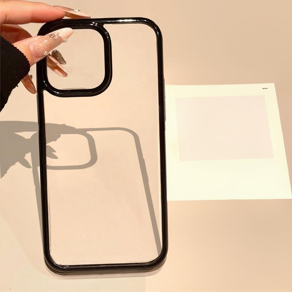 Clear Phone Case For iPhone 17 Pro Max Case iPhone 16 14 13 12 11 15 Pro Max 17 Air Shockproof Bumper Acrylic Back Cover Fundas