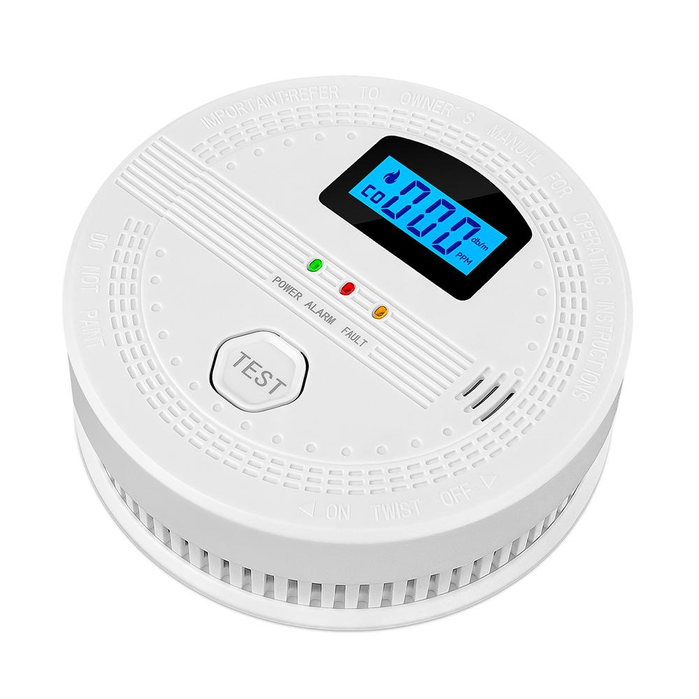 Carbon Monoxide Smoke Detector Electrochemical Sensor Smoke Detector Digital Display Sound and