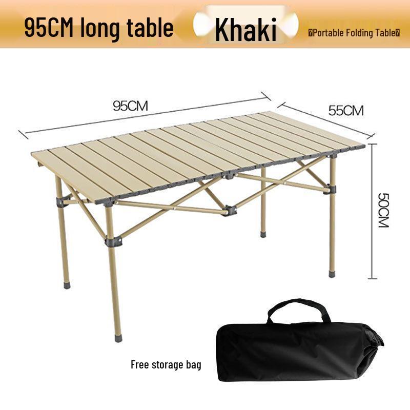 Folding Portable Carbon Steel Camping Table and Chairs Set for Outdoor Dining and Street Stalls