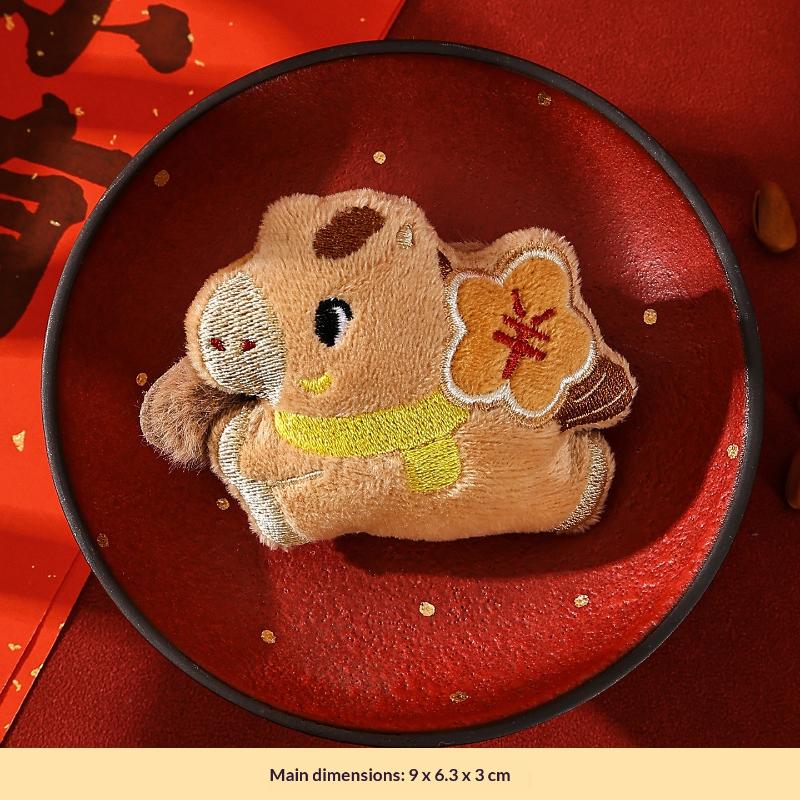 

Cartoon Cute Year Of The Horse Chinese Zodiac Pony Plush Doll Hair Clip Women Girls Pony Hair Clip Headwear Accessories Gift