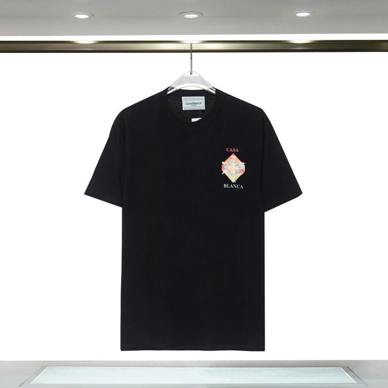 Casablanca 23 Frühling und Sommer Neuheit Fantasie Tor Sternenhimmel Schloss Casa Buchstaben Logo Kurzarm Partner T-Shirt