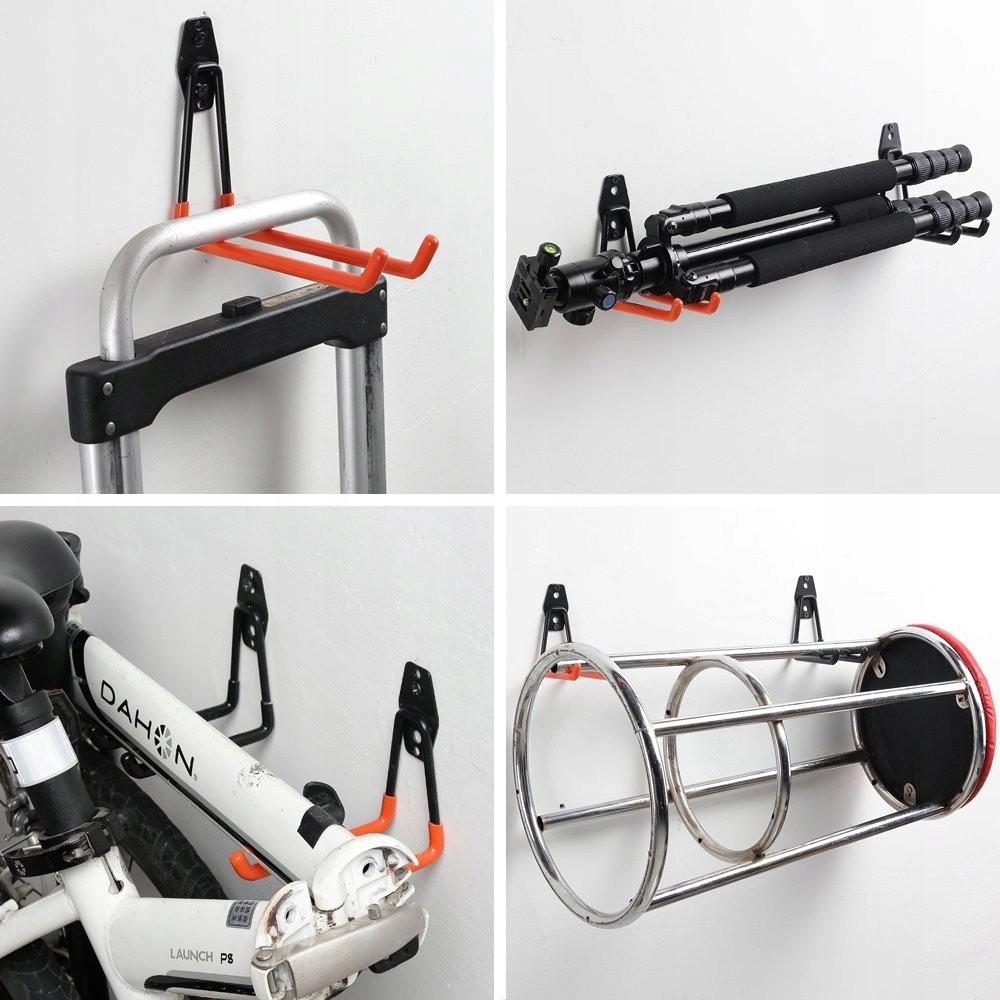 Wall Mount Metal Hook for Bike Tools Ladder Garage Workshop Strong