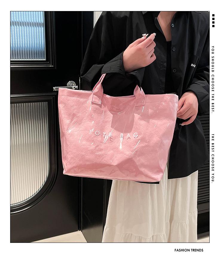 Tendência de Moda Bolsa Tote Casual de Grande Capacidade: Bolsa de Mão Versátil para o Dia a Dia